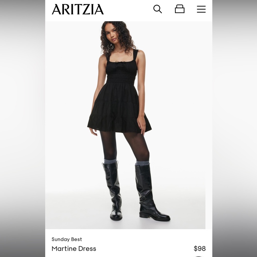 Aritzia Sunday Best MARTINE Dress size small